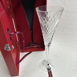 Waterford Crystal 12 Days of Christmas Limited Edition Two Turtle Dove Champagne Flute