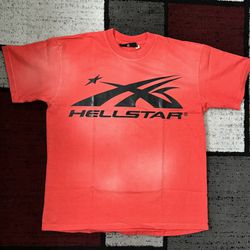 Hellstar Sports Logo T-Shirt Red Size M