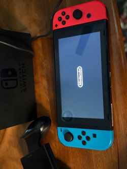 Nintendo switch with accessories