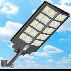 1500 Watt Powerful Solar Light One Of The Brightest Street Light In The Market! Motion Sensor, Remote Control Dimmable Light And Waterproof IP66