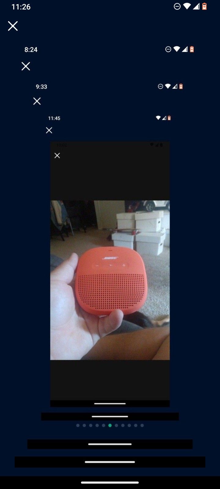 Orange Bose Handheld Speaker