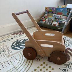 Wooden Wagon Baby Walker