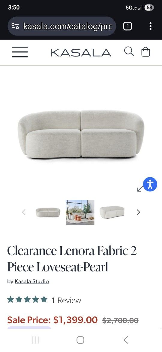 Curved Modular Sofa