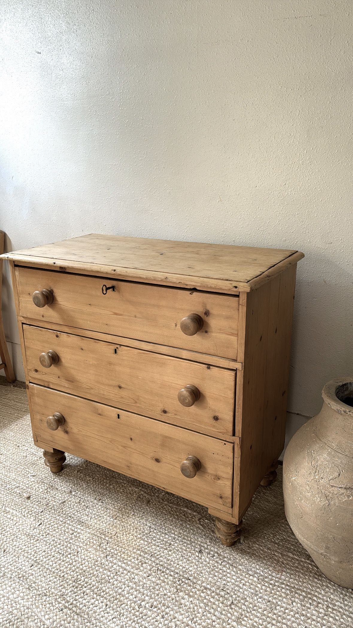 Antique European Pine Dresser