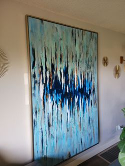 Large Abstract 80 X 50 Canvas Art