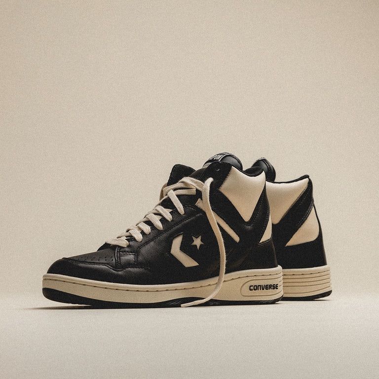 Converse Weapons High 10 Black White Larry Bird OG CONS magic Mid leather 33 Boston Celtics 80s