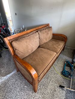 Real wood couch