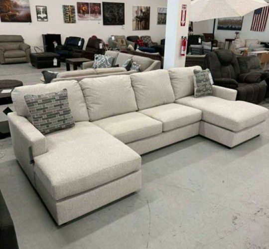New🧚Edenfield double chaise sectional, livingroom couch sofa furniture holiday