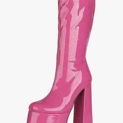 Hot Pink Gogo Boots Size 8.5
