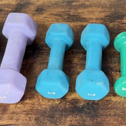 Set of Dumbbells 3lb 5lb and 8lb just $25 for All