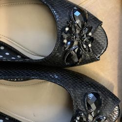 Fancy Black Flats