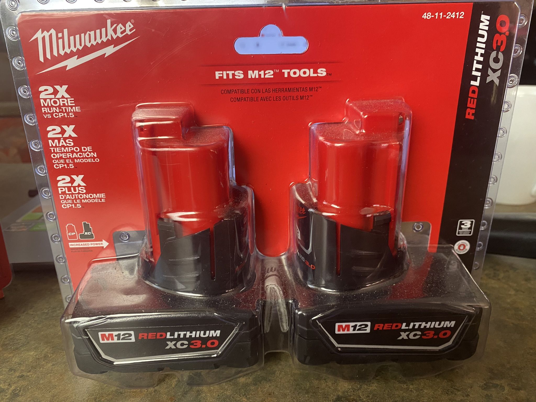 MILWAUKEE M12 PACK BATTERIES XC 3.0 (( Read Below ))