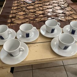 Set of 6 Lavazza Espresso Cup Set