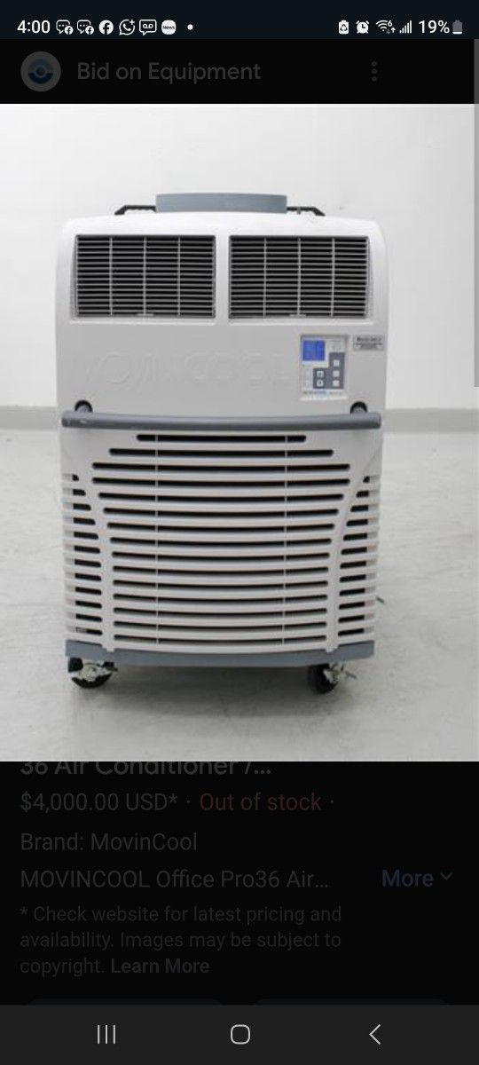 Big Mobile Air Conditioner  Ac 