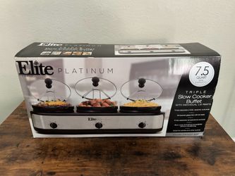 Triple Slow Cooker 3 x 2.5Qt Capacity