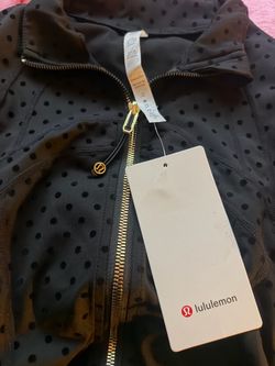 Lululemon polka dot define jacket and belt bag