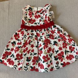 New Carter's Baby Girl Floral Dress size 18 months With Crinoline No Smoke Home