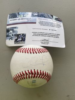 Chase Utley Signed Baseball