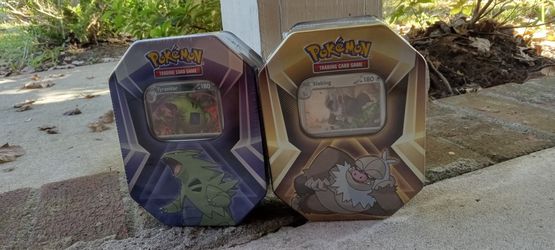 Pokémon Tyranitir and Slaking Tins 