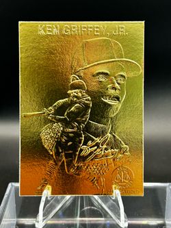 1996 Ken Griffey Jr Gold Performance Edition: 22KT Gold Foil (NM-MT) serial # 88