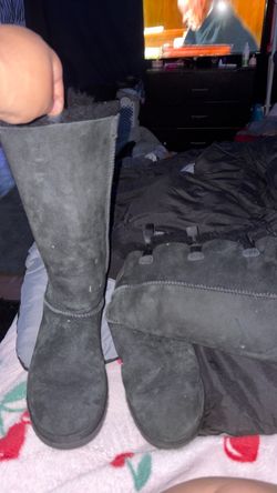 UGG Tall Suede Boots black