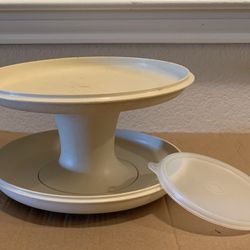 Cake Stand/Veggie Tray & Cake Decorations