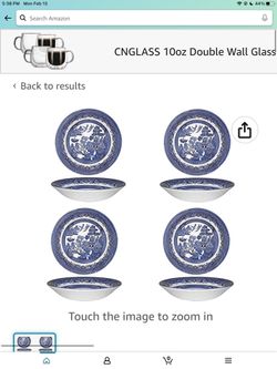 Churchill Blue willow China
