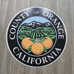 24"  Orange County Aluminum Reflective Street Sign 