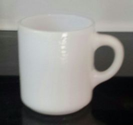 Vintage milk glass coffee cup