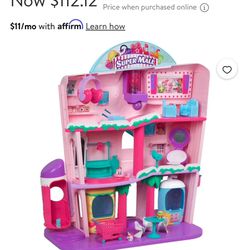Brand New Shopkins Super Mall Doll House Playhouse 