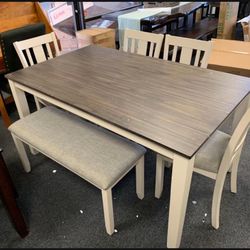 6pc Dining Room Table Set