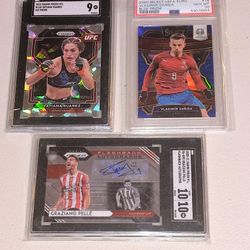 PSA & SGC Gem Mint 10 & Mint 9 Graded Cards UFC+Soccer 