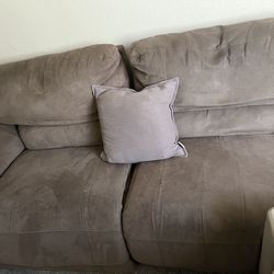 Pending Free Used Brown Macy’s Reclining Sofa 