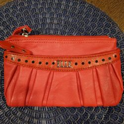 Elle Orange Wristlet Like New