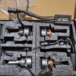9006/HB4 Low Beam and 9005/HB3 High Beam LED Headlight Bulbs