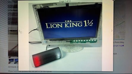15” led clear see through TV w/Speaker