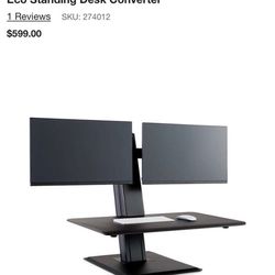 Dual Monitor Quickstand Eco Standing Desk