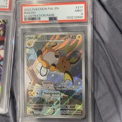 Paldea Evolved Raichu Illustration Rare PSA 9