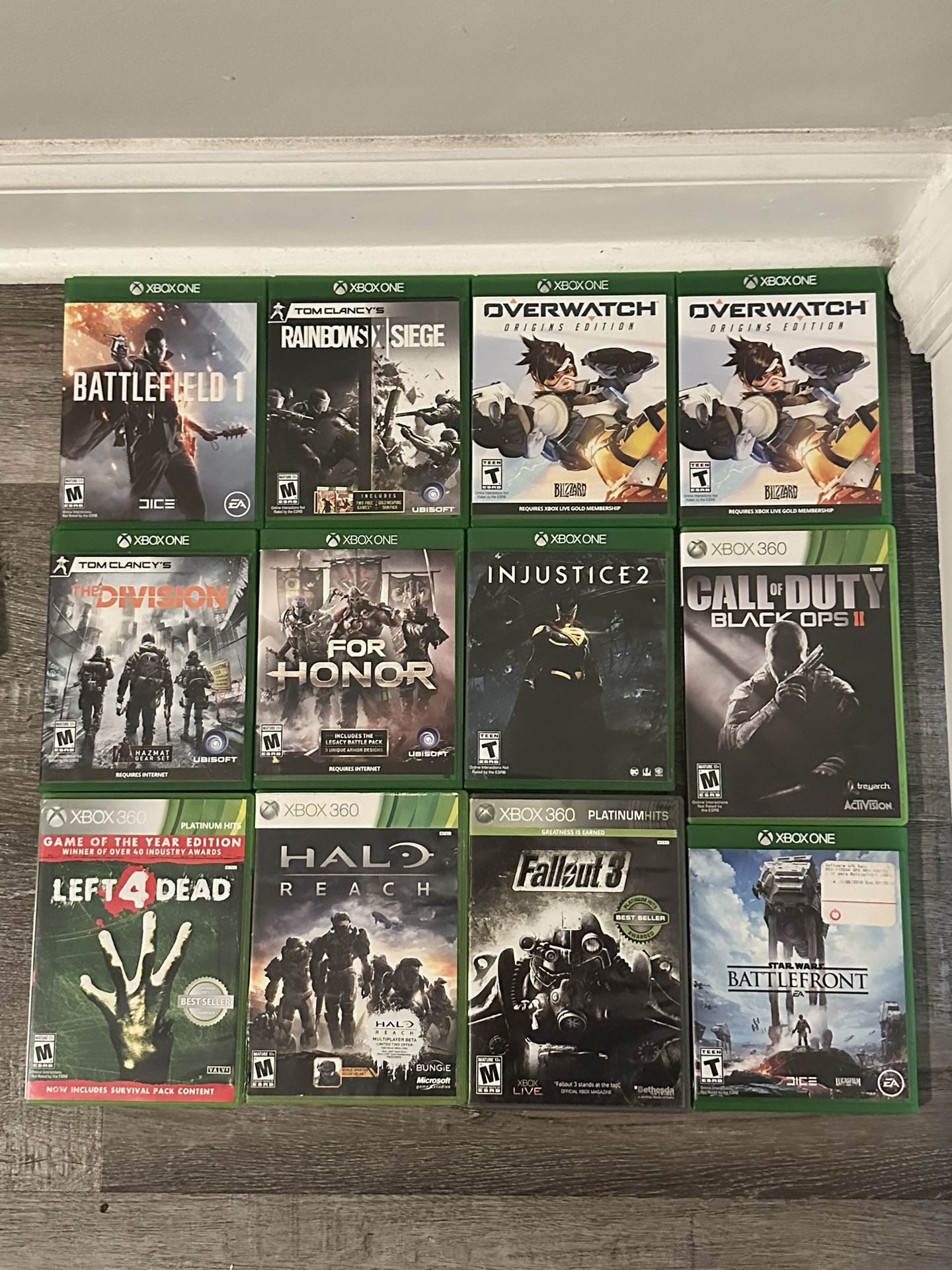 Xbox One/Xbox 360 Games