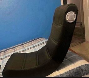 X Rocker Gaming Chair Black Foldable Audio Floor Seat Mesh