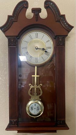 Bulova Ridgedale Wall Chime Wood Clock
