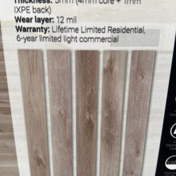 Vinyl Flooring Waterproof 5 Colores $1.75 Sqf