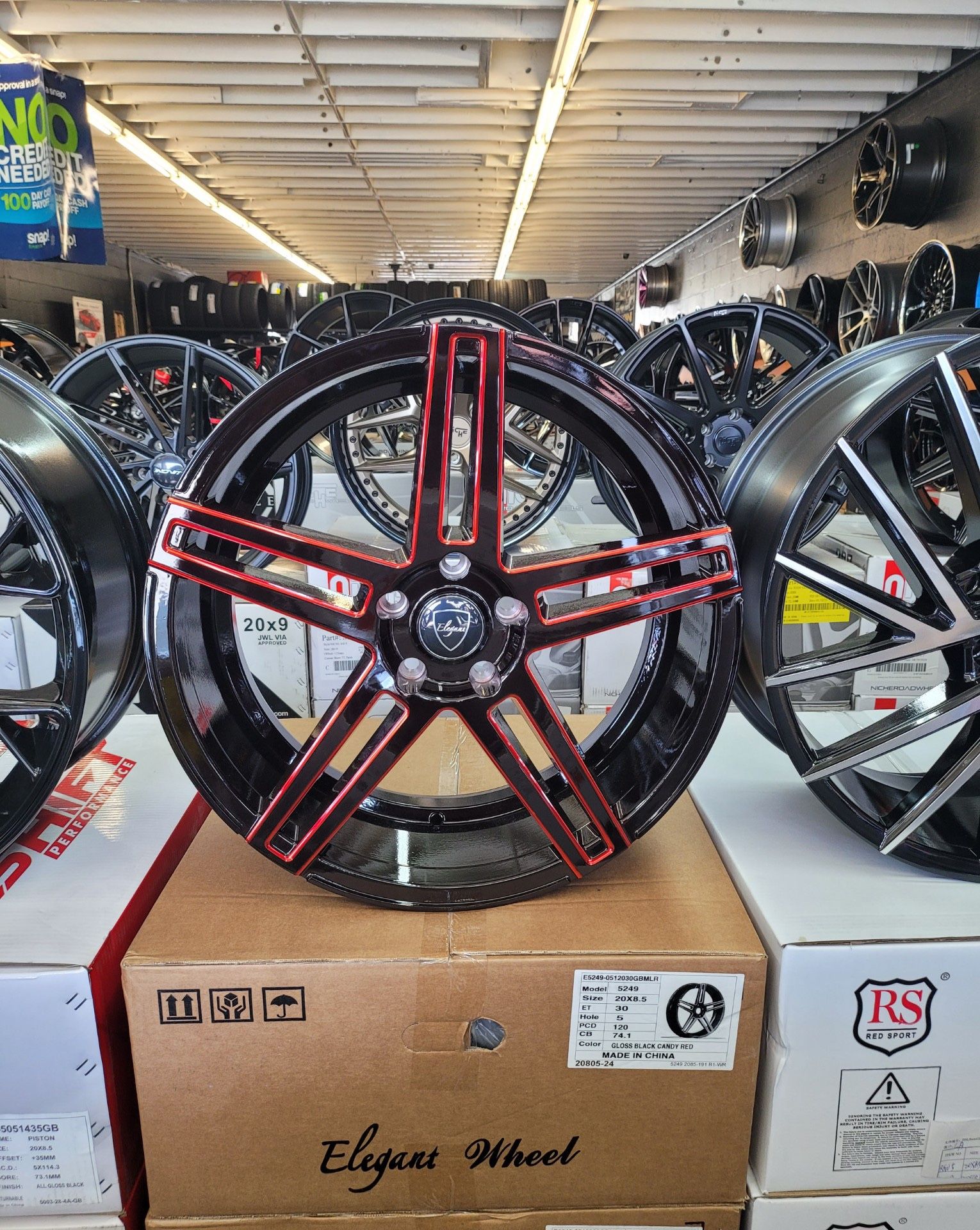 EASY FINANCING AVAILABLE 20X8.5 ELEGANCE 5249 RIMS WHEELS AND TIRESy CREDITO FACIL RINES Y LLANTAS