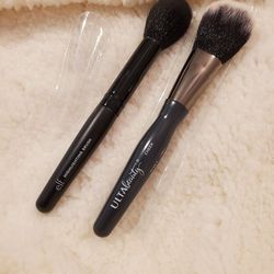 NEW E.L.F. Cosmetics Highlighting Brush and Ulta Beauty Cheek Brush