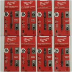 Nwt! 8Pcs Bundle Milwaukee Drill Dit Impact Bits
