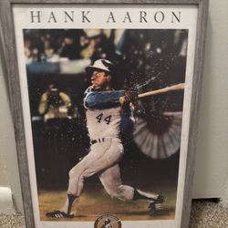 Hank Aaron Poster In frame 