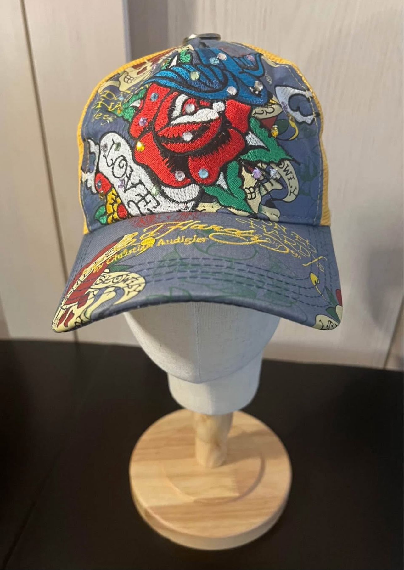 Rare Vintage Don Ed Hardy Designs Snapback Trucker Hat