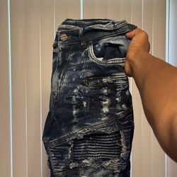 blue jean shorts 