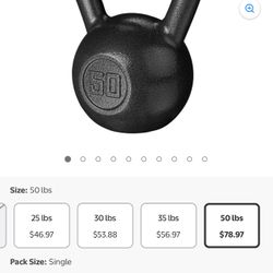 50 Pound Kettle Ball Brand New For Discounted Price Of $50