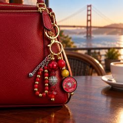 San Francisco 49ers Purse Bling Key-Chain